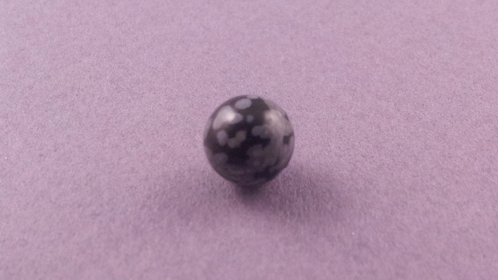 Obsidian Gemstone - Snowflake (S)